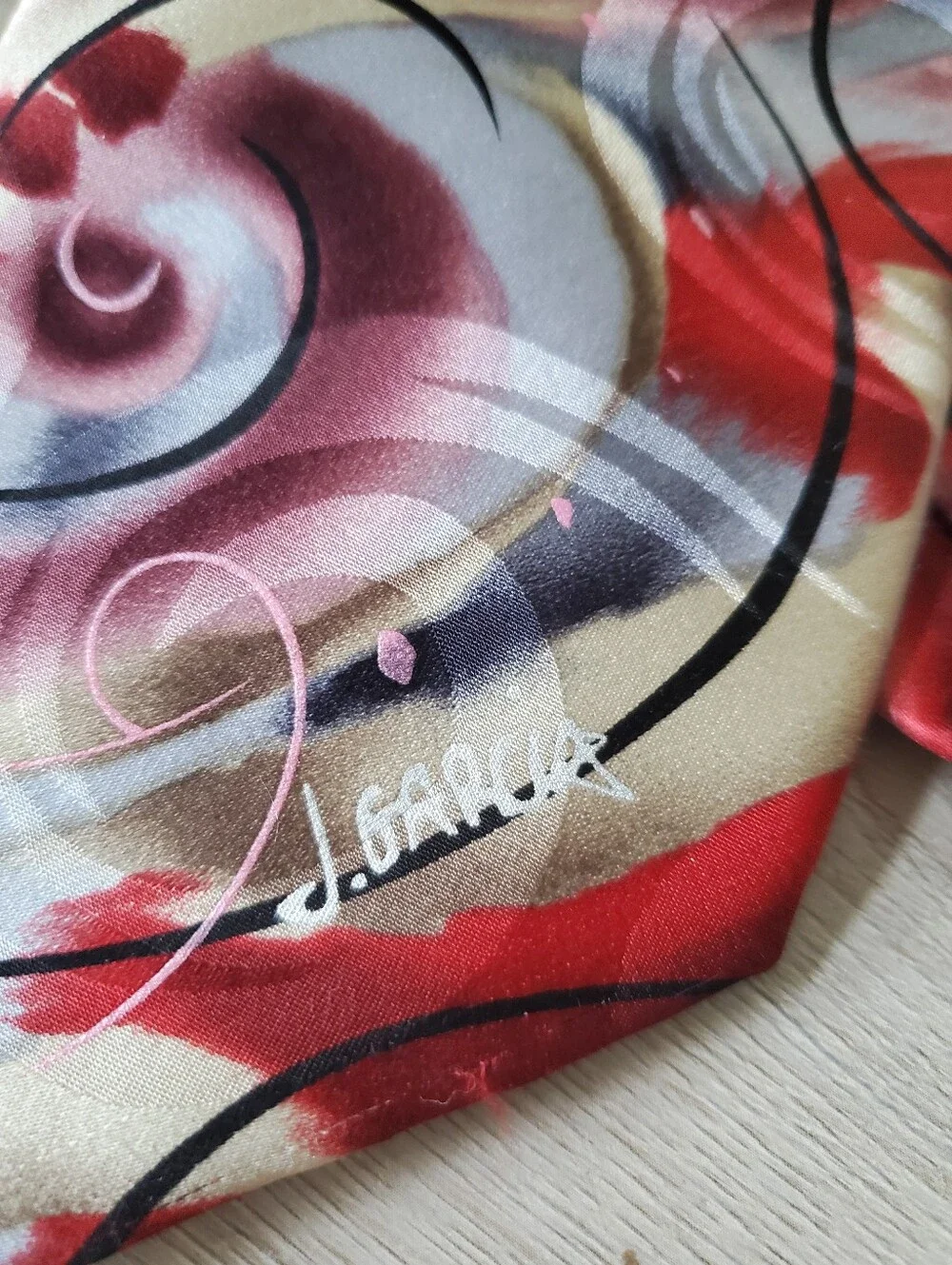 Jerry Garcia Abstract Artwork Silk Necktie Courtyard Performance Ltd Collection